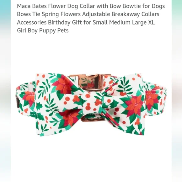 Dog or Cat collar & bowtie - Picture 2 of 4